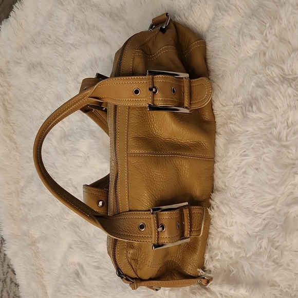 Alfani Handbags - Alfani Tan Leather Purse